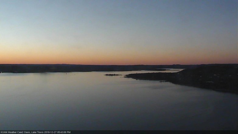Lake Travis webcam, December 27, 2018 4:45 PM CT
