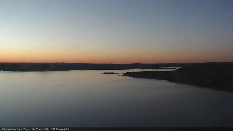 Lake Travis webcam, December 27, 2018 4:50 PM CT