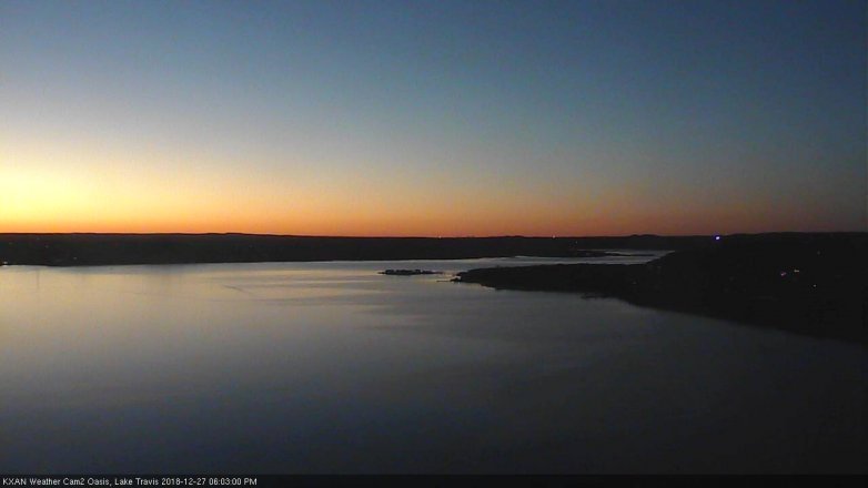 Lake Travis webcam, December 27, 2018 5:05 PM CT