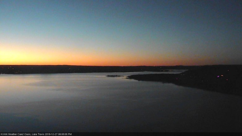 Lake Travis webcam, December 27, 2018 5:10 PM CT
