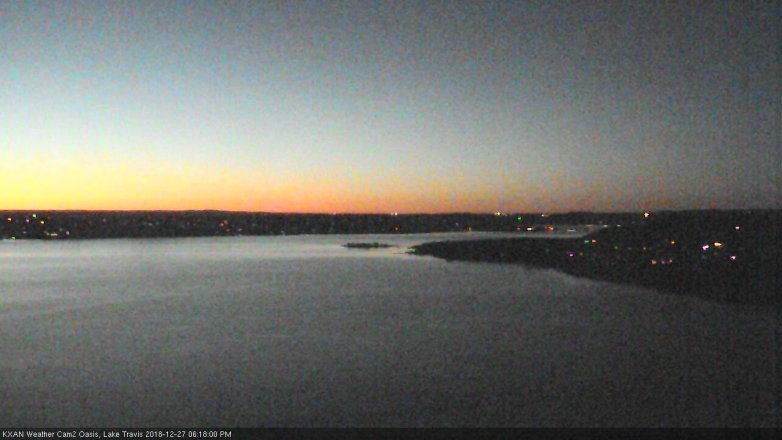 Lake Travis webcam, December 27, 2018 5:20 PM CT