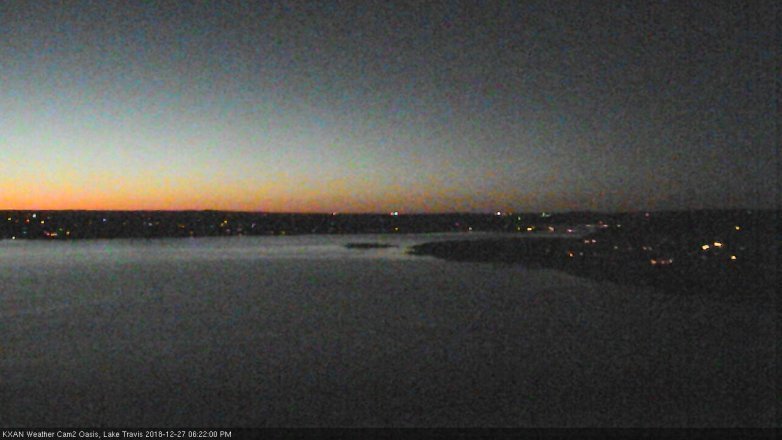 Lake Travis webcam, December 27, 2018 5:25 PM CT