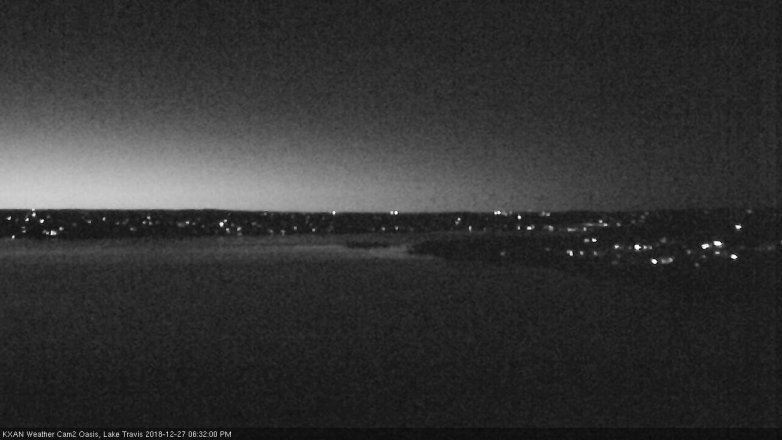 Lake Travis webcam, December 27, 2018 5:35 PM CT
