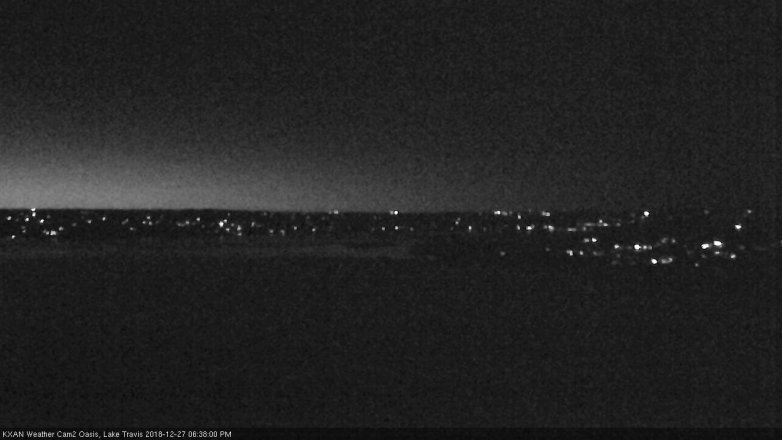 Lake Travis webcam, December 27, 2018 5:40 PM CT