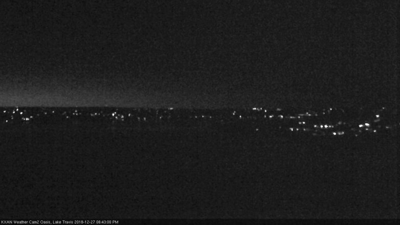 Lake Travis webcam, December 27, 2018 5:45 PM CT