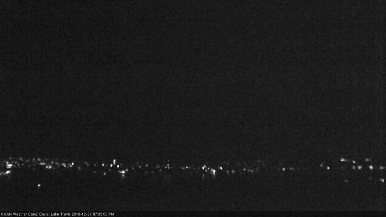 Lake Travis webcam, December 27, 2018 6:35 PM CT