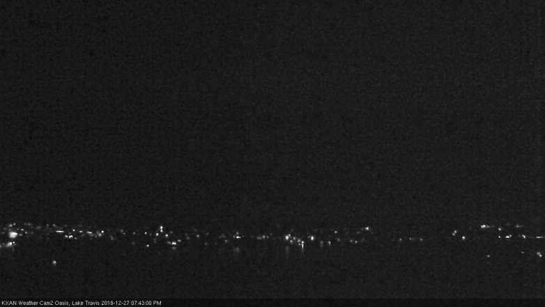Lake Travis webcam, December 27, 2018 6:45 PM CT