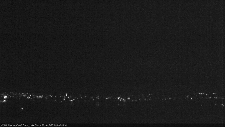 Lake Travis webcam, December 27, 2018 7:05 PM CT