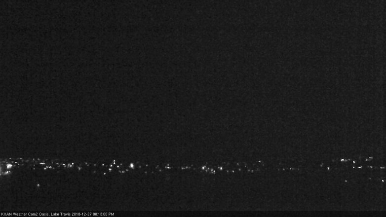 Lake Travis webcam, December 27, 2018 7:15 PM CT
