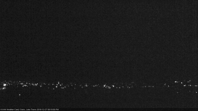 Lake Travis webcam, December 27, 2018 7:20 PM CT