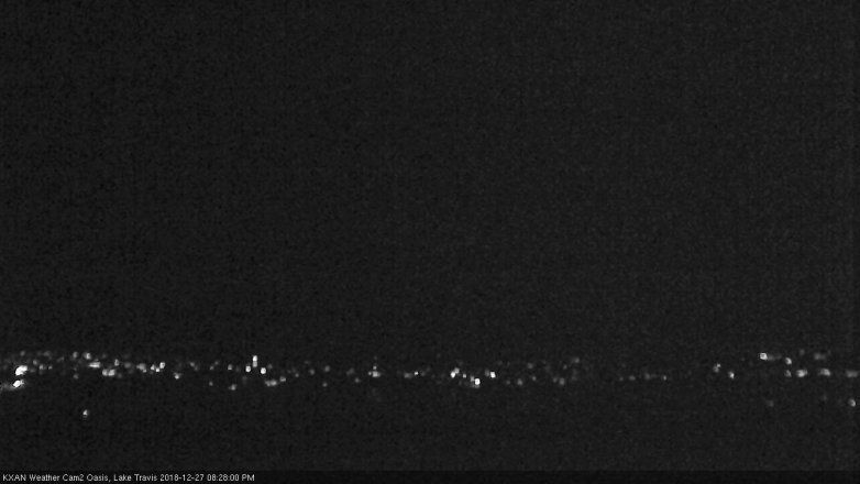 Lake Travis webcam, December 27, 2018 7:30 PM CT