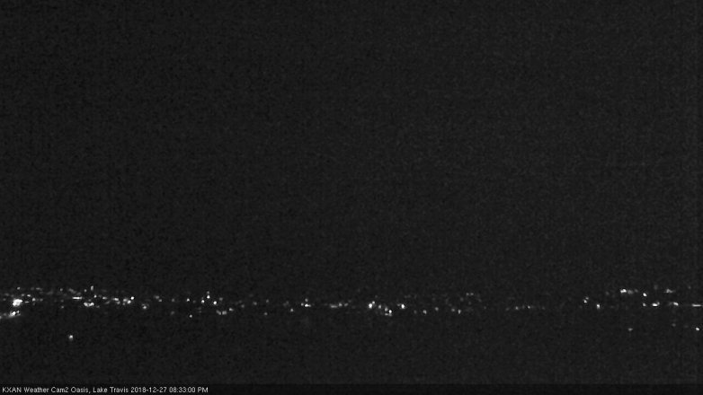 Lake Travis webcam, December 27, 2018 7:35 PM CT