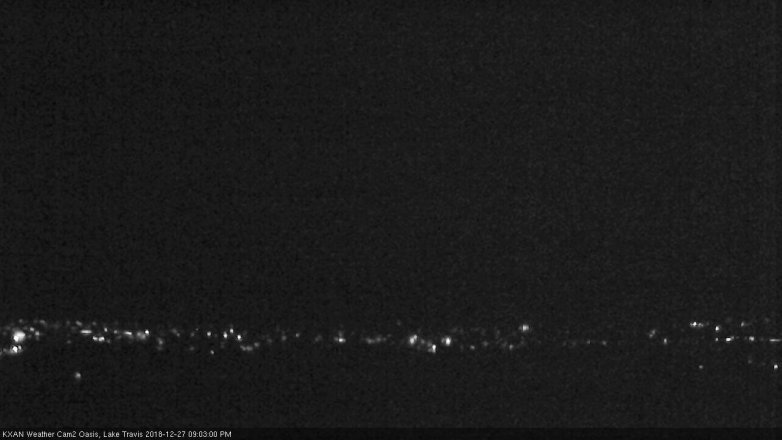 Lake Travis webcam, December 27, 2018 8:05 PM CT