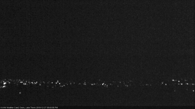 Lake Travis webcam, December 27, 2018 8:45 PM CT