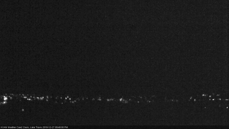 Lake Travis webcam, December 27, 2018 8:50 PM CT