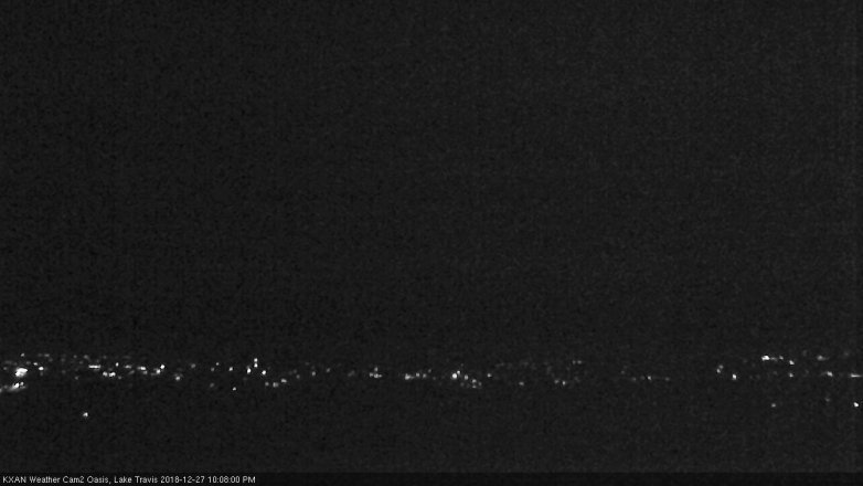 Lake Travis webcam, December 27, 2018 9:10 PM CT