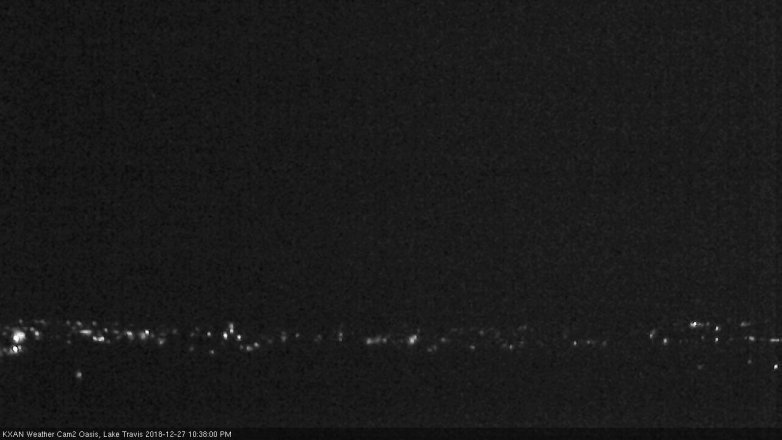 Lake Travis webcam, December 27, 2018 9:40 PM CT