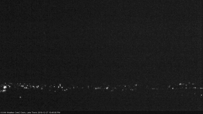 Lake Travis webcam, December 27, 2018 9:50 PM CT