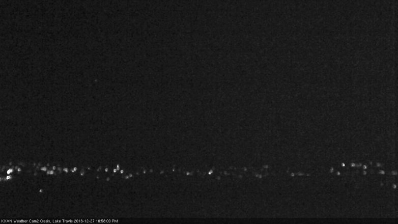 Lake Travis webcam, December 27, 2018 10:00 PM CT