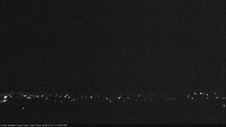Lake Travis webcam, December 27, 2018 10:20 PM CT