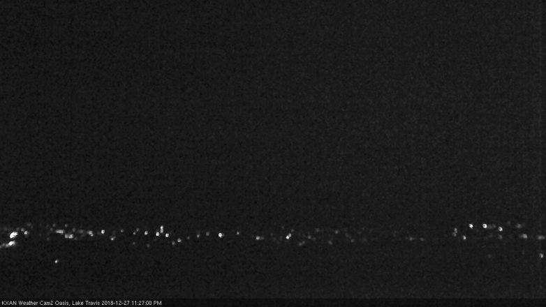Lake Travis webcam, December 27, 2018 10:30 PM CT