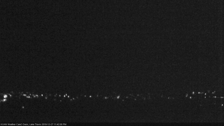Lake Travis webcam, December 27, 2018 10:45 PM CT
