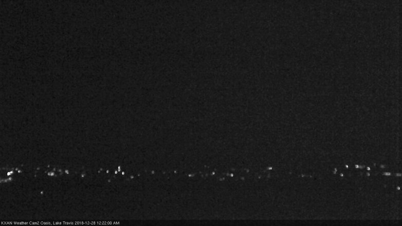 Lake Travis webcam, December 27, 2018 11:25 PM CT