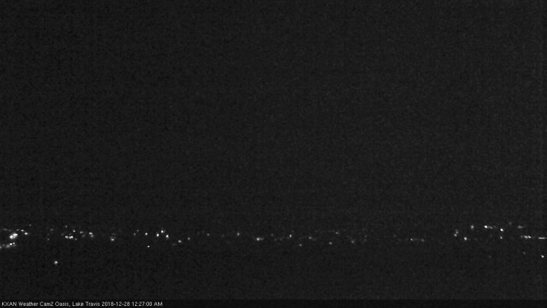 Lake Travis webcam, December 27, 2018 11:30 PM CT