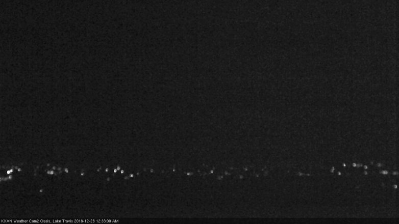 Lake Travis webcam, December 27, 2018 11:35 PM CT