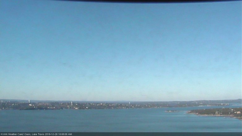 Lake Travis webcam, December 28, 2018 9:10 AM CT