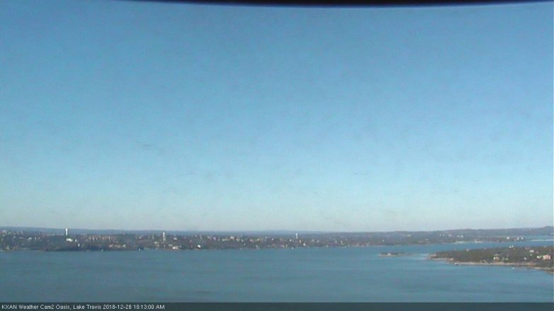 Lake Travis webcam, December 28, 2018 9:15 AM CT