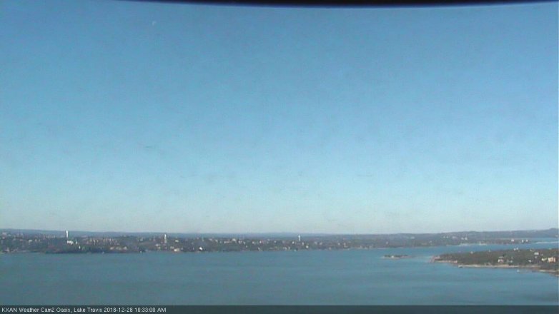 Lake Travis webcam, December 28, 2018 9:35 AM CT