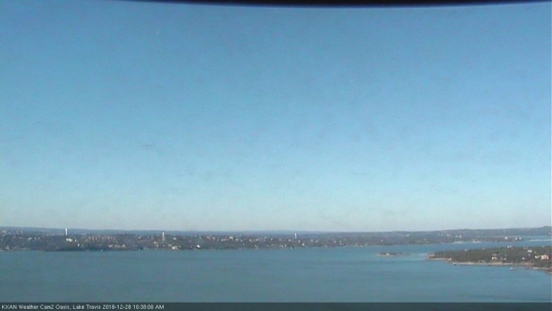 Lake Travis webcam, December 28, 2018 9:40 AM CT