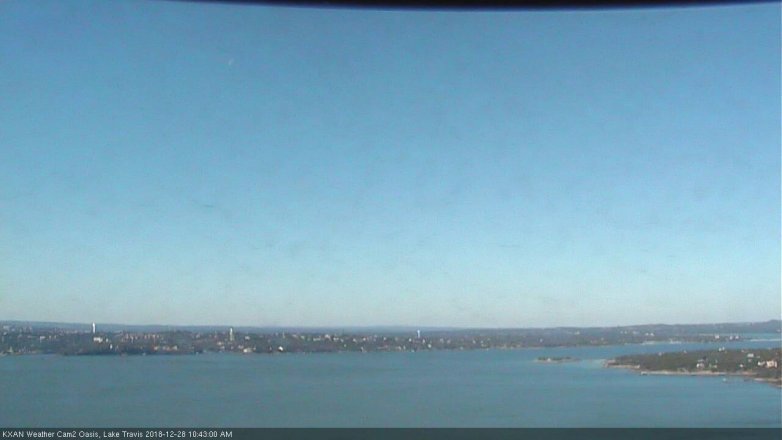 Lake Travis webcam, December 28, 2018 9:45 AM CT