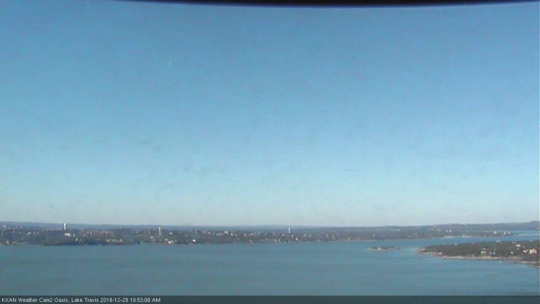 Lake Travis webcam, December 28, 2018 9:55 AM CT