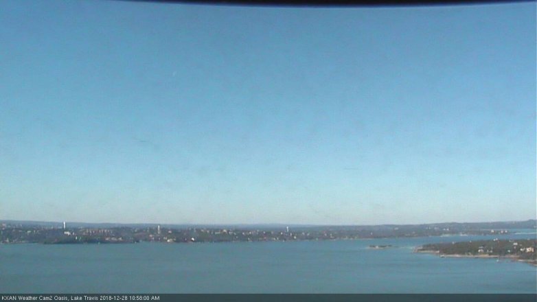 Lake Travis webcam, December 28, 2018 10:00 AM CT