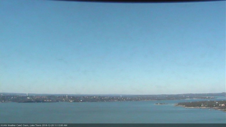 Lake Travis webcam, December 28, 2018 10:15 AM CT