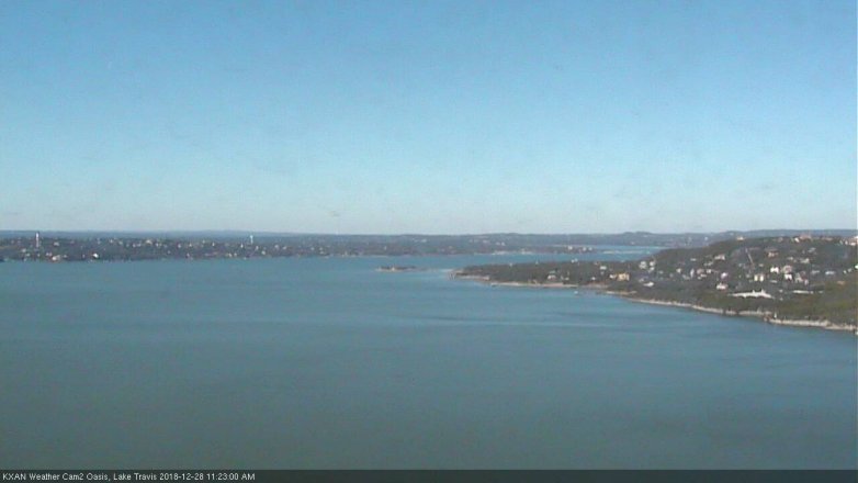 Lake Travis webcam, December 28, 2018 10:25 AM CT