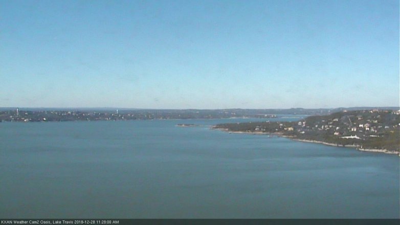 Lake Travis webcam, December 28, 2018 10:30 AM CT