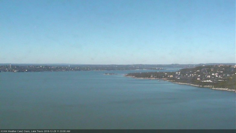 Lake Travis webcam, December 28, 2018 10:35 AM CT