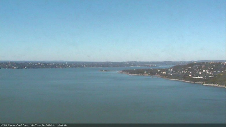 Lake Travis webcam, December 28, 2018 10:40 AM CT