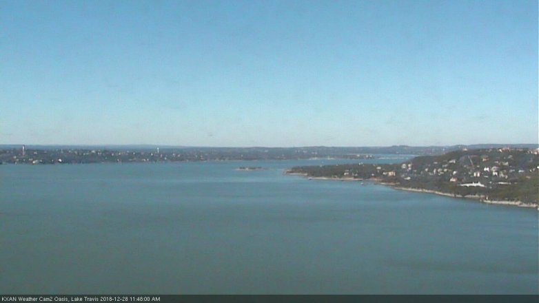 Lake Travis webcam, December 28, 2018 10:50 AM CT