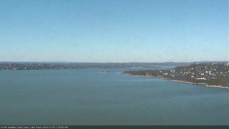 Lake Travis webcam, December 28, 2018 10:55 AM CT