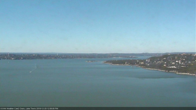 Lake Travis webcam, December 28, 2018 11:10 AM CT