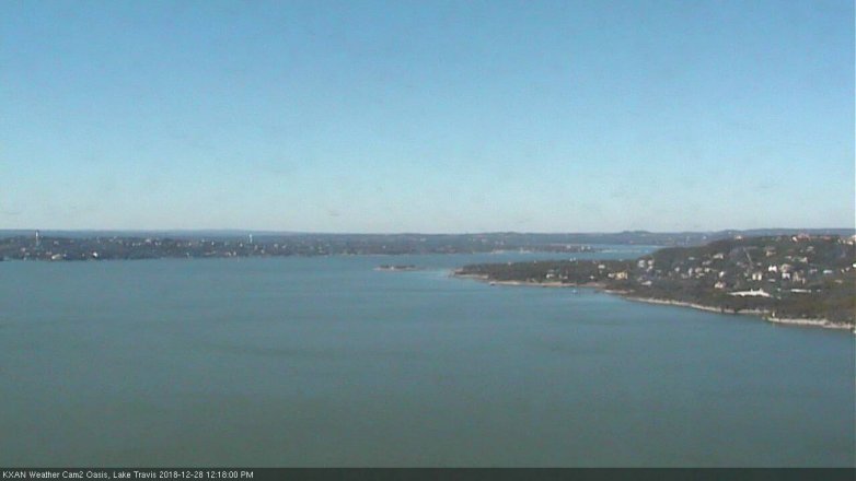 Lake Travis webcam, December 28, 2018 11:20 AM CT
