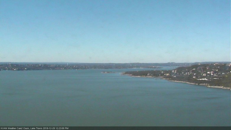 Lake Travis webcam, December 28, 2018 11:25 AM CT
