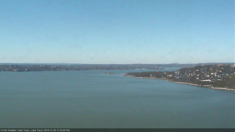 Lake Travis webcam, December 28, 2018 11:35 AM CT