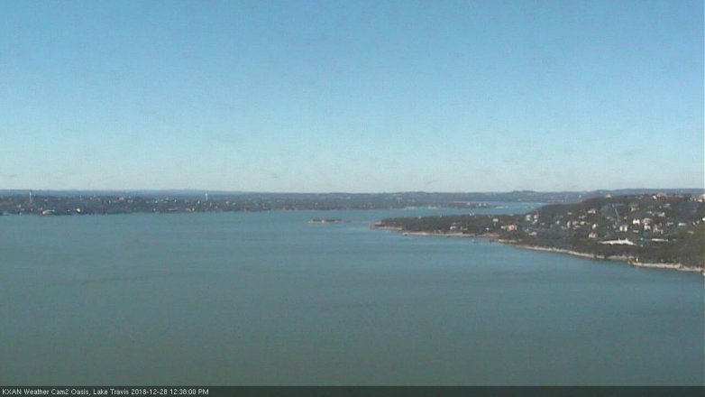 Lake Travis webcam, December 28, 2018 11:40 AM CT