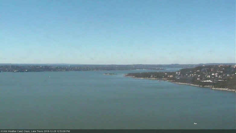 Lake Travis webcam, December 28, 2018 11:55 AM CT