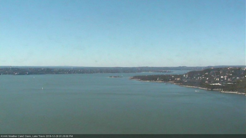 Lake Travis webcam, December 28, 2018 12:30 PM CT